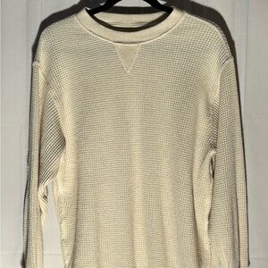 Aerie Men's Off-White Crewneck Sweater